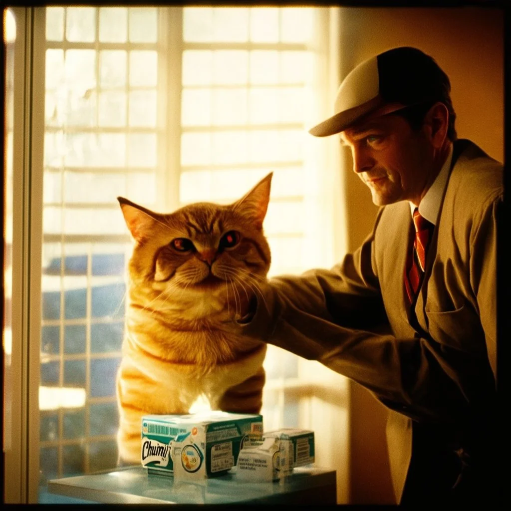 Mr. Wipple squeezing the Charmin, Cinematic film still, shot on v-raptor XL, film grain, vignette, color graded, post-processed, cinematic lighting, 35mm film, live-action, best quality, atmospheric, a masterpiece, epic, stunning, dramatic