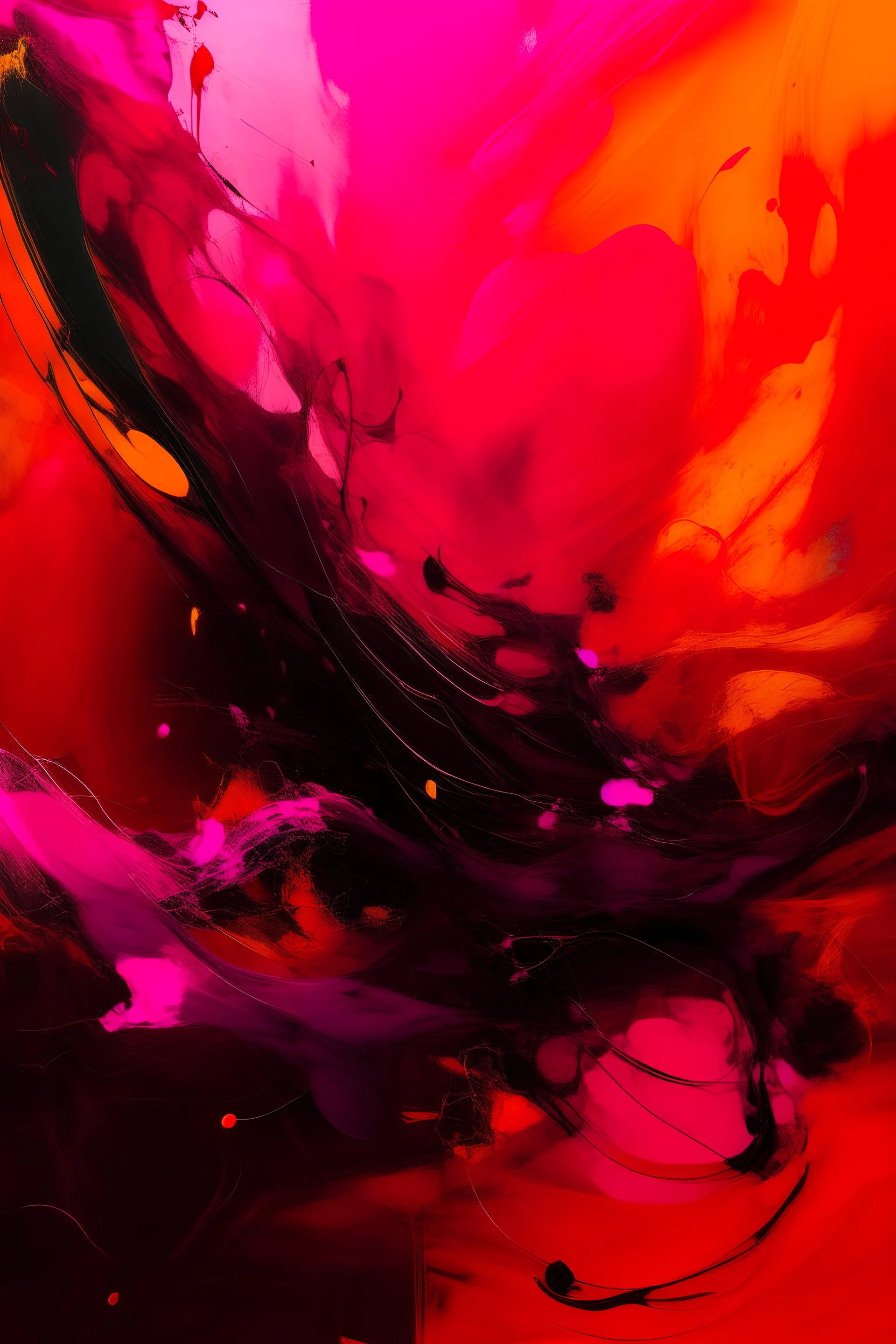 There is no salvation in becoming Magenta; Abstract Art