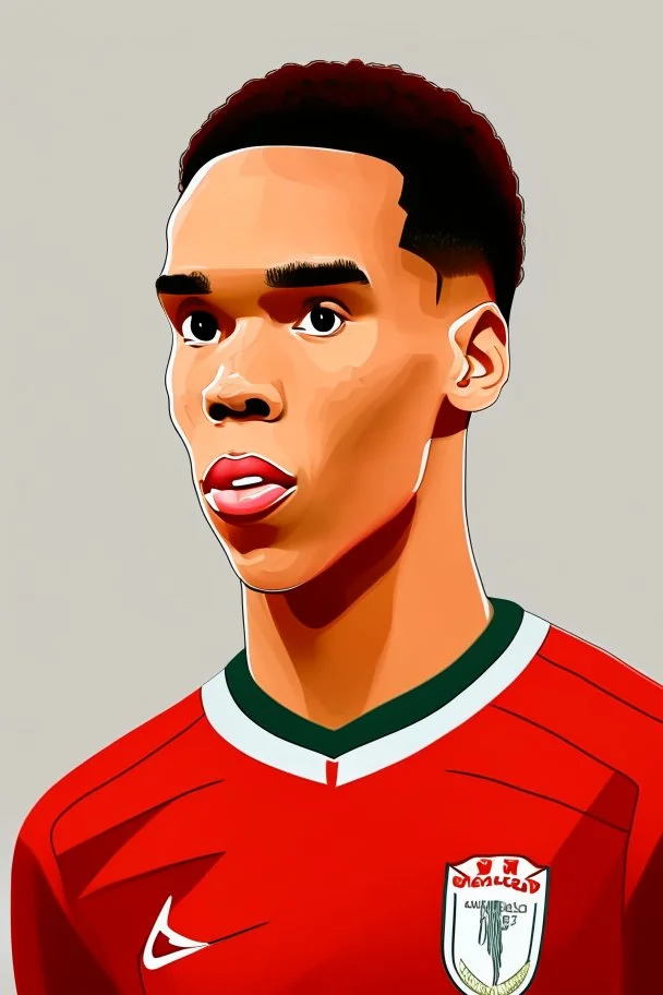 Trent Alexander-Arnold English soccer player player 2d cartoon