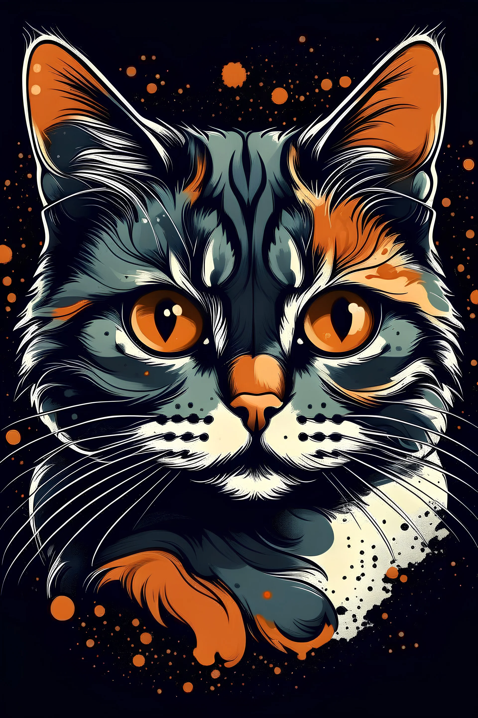 Create tshirt design cat