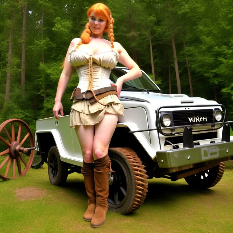 A wench with a winch