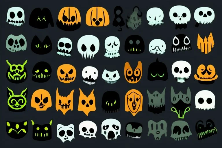 make a logo that is spooky and cute and define its features more