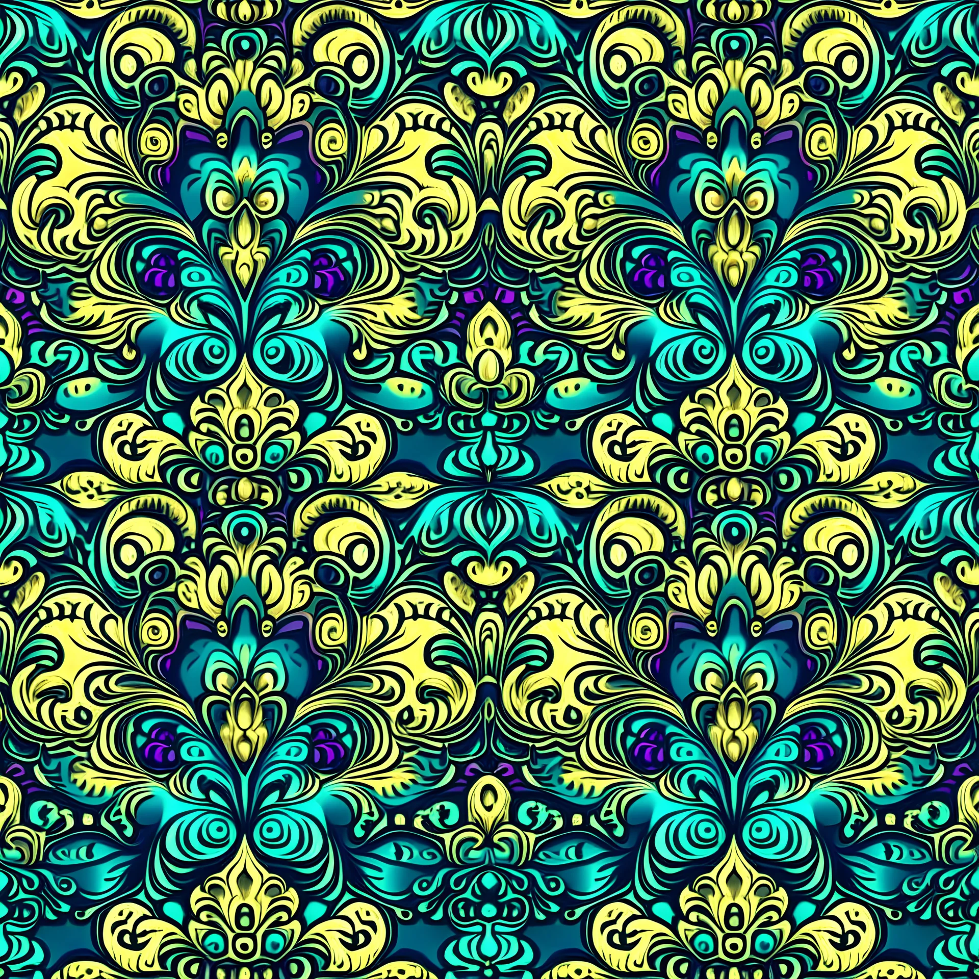 multi ornamental wallpaper