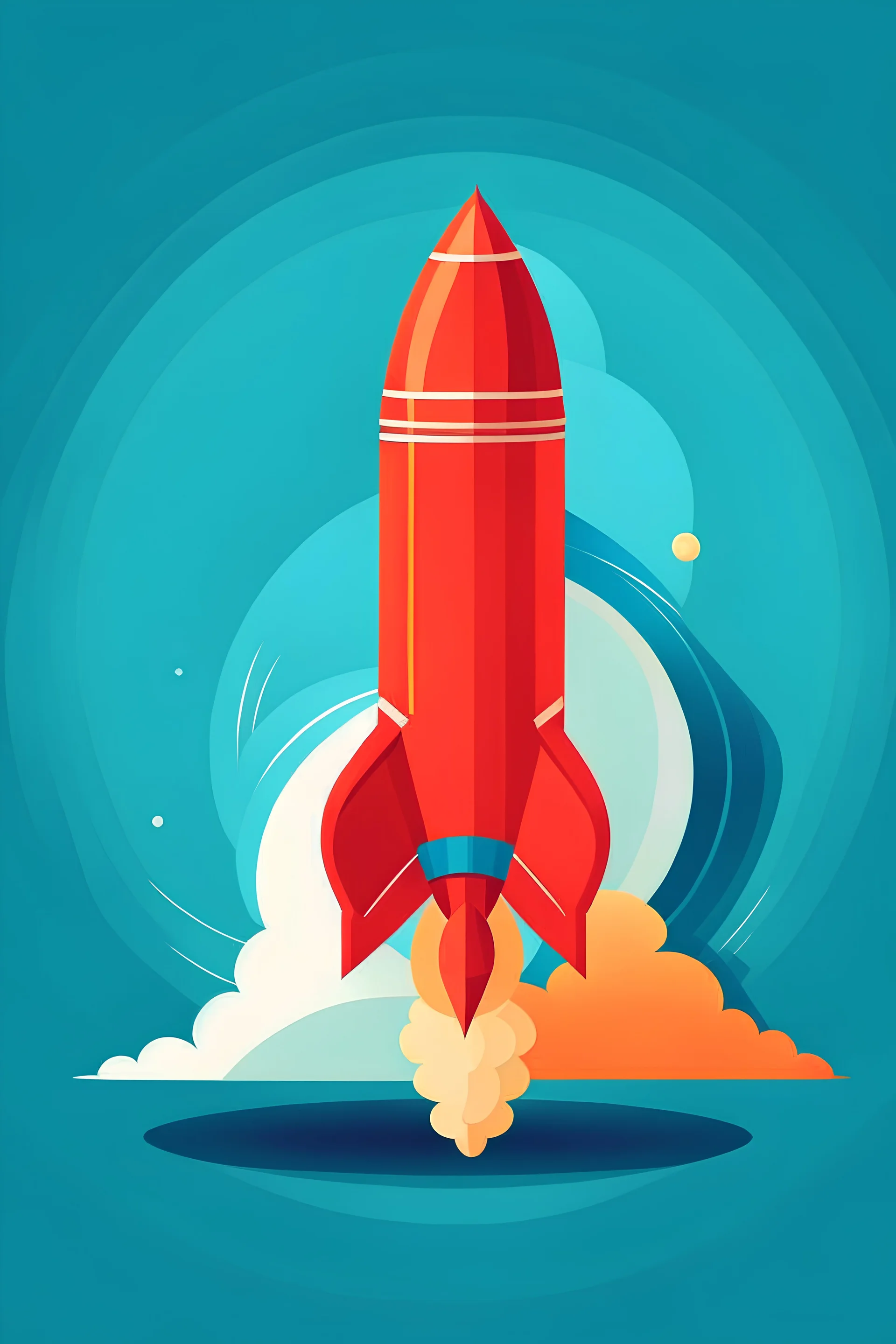 superspeed rocket illustration