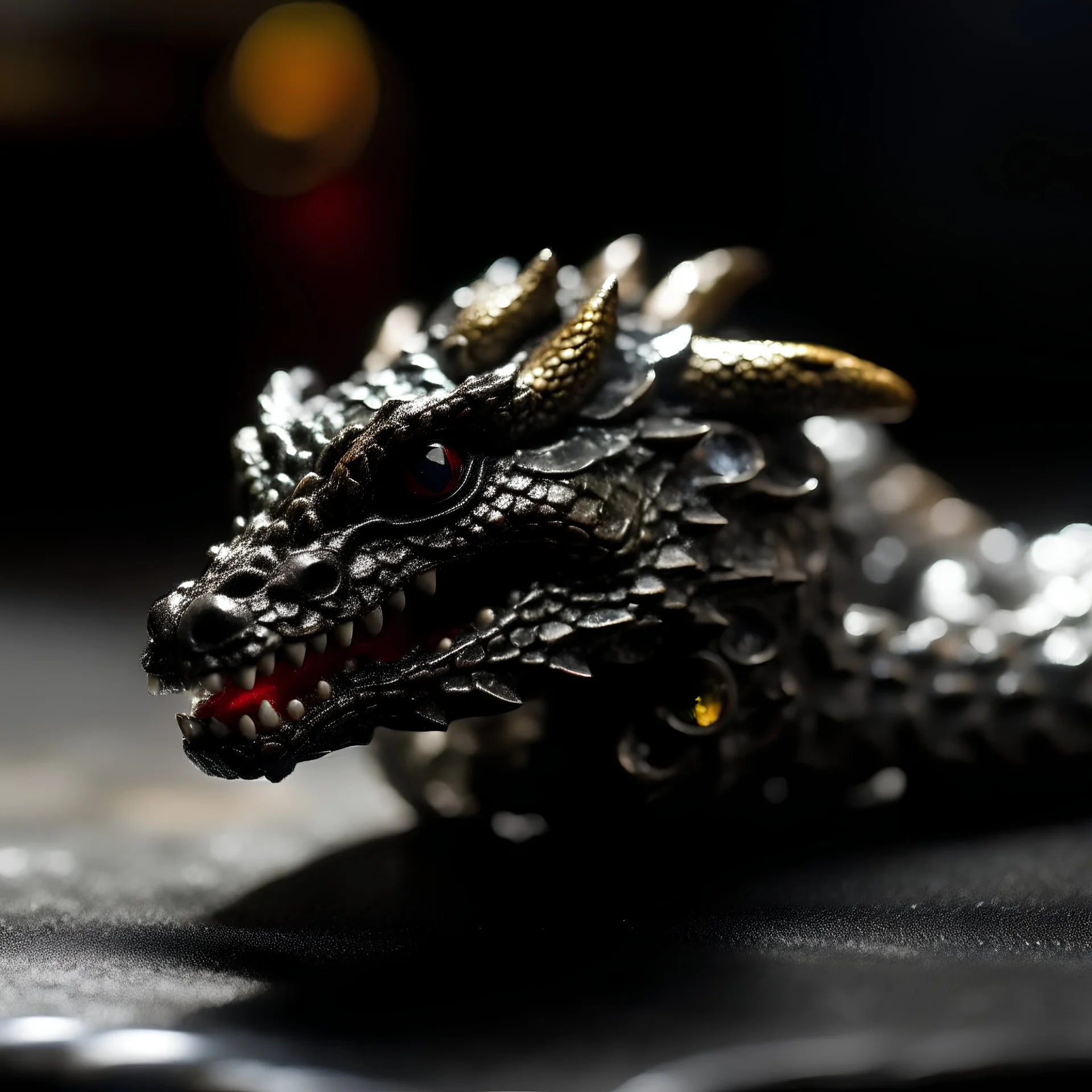 Diamond bead with drogon