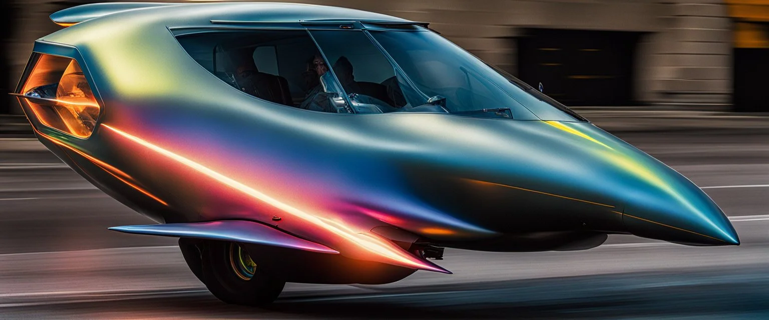 A national geographic award-winning photograph of a military fighter jet station wagon elephant hybrid bilaterally symmetrical designed by skunkworks, only one vehicle per image painted metallic dayglo colors traveling at a high rate of speed, jet intake off of the front center of vehicle and jet exhaust out the rear with bright blue flame soviet retrofuturism, cassette tape futurism, sleek but squared, tremendous nuclear powered engine