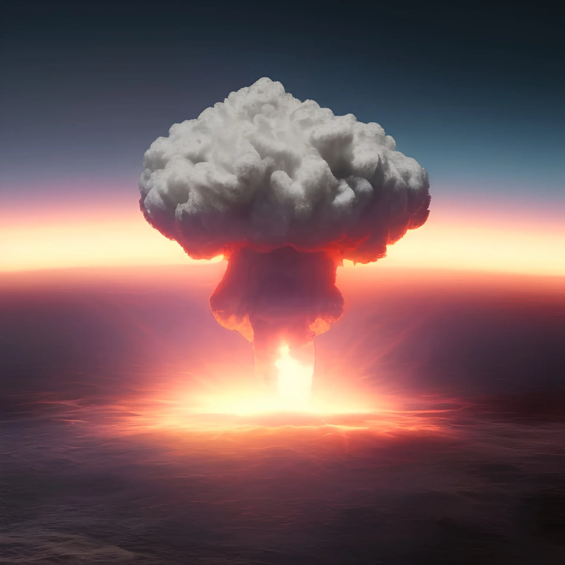 Image of Nuclear bombs hit earth