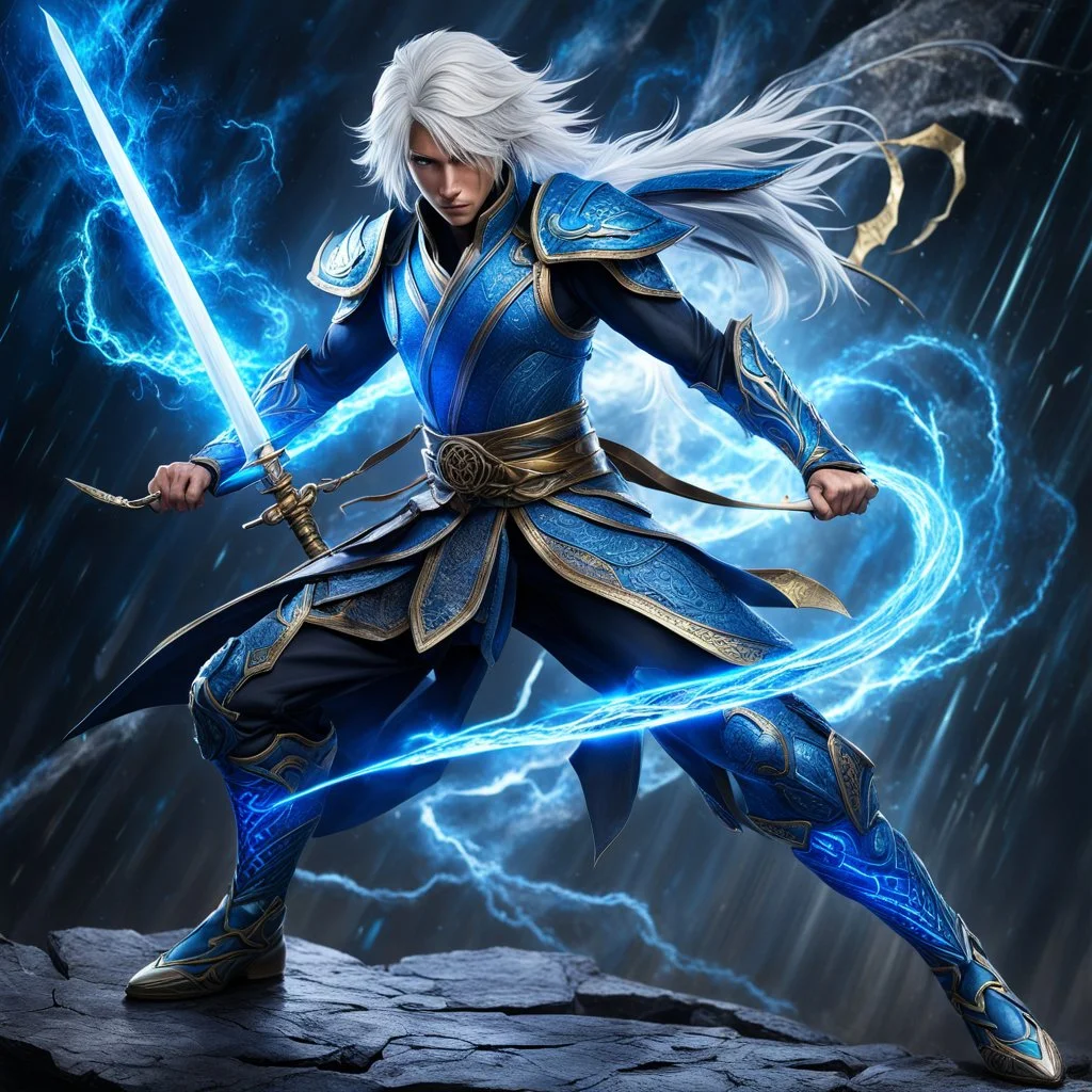 Fhoto full body, reality, Raw, raiden vs avatar, super magic storm, light eye, sword dragon, mortal combat, digital art, intricate details, powerful composition, captivating, , trending on artstation, sharp focus, studio photo, intricate details, highly detailed, by addiedigi