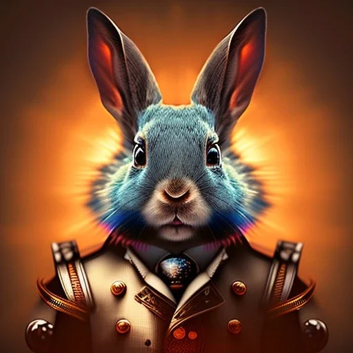 Most beautiful steampunk rabbit,neon lighting, steampunk style, polaroid,outdoors,macro lens, cinematic, unreal engine 5, 8k, hyper realistic. ambient lighting, elegant,hyperphotorealistic, cinematic lighting, hyperphotomaximalist, masterpiece,epic composition, tilt shift blur, by japbun2-40