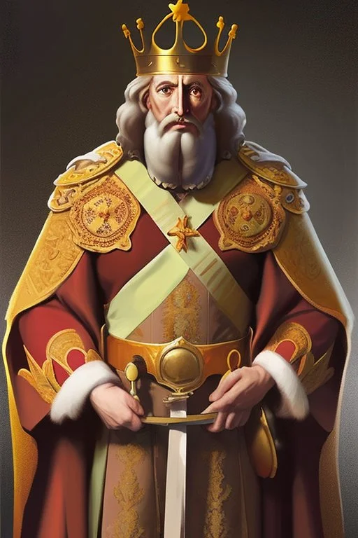 Painting of this guy as a king