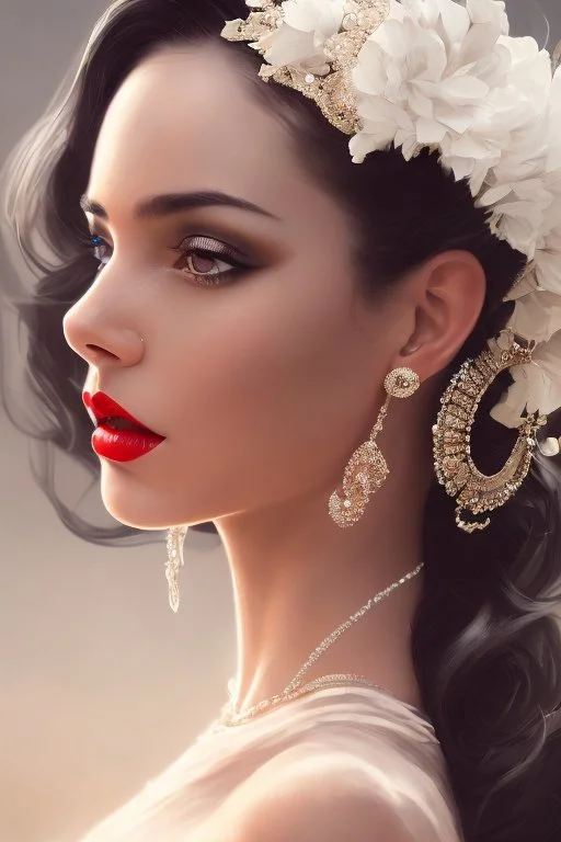 Most beautiful gorgeous bartender black sheer simple split dress, ((red lips, intimate, appealing)), creamy smooth thigh exposed, perfect proportions :: beautiful black eyes :: ((bar background, dim lighting)) :: head and shoulders portrait, ruins, little smile, 8k resolution concept art portrait by Greg Rutkowski, Artgerm, WLOP, Alphonse Mucha dynamic lighting hyperdetailed intricately detailed Splash art trending on Artstation triadic colors Unreal Engine 5 volumetric lighting,