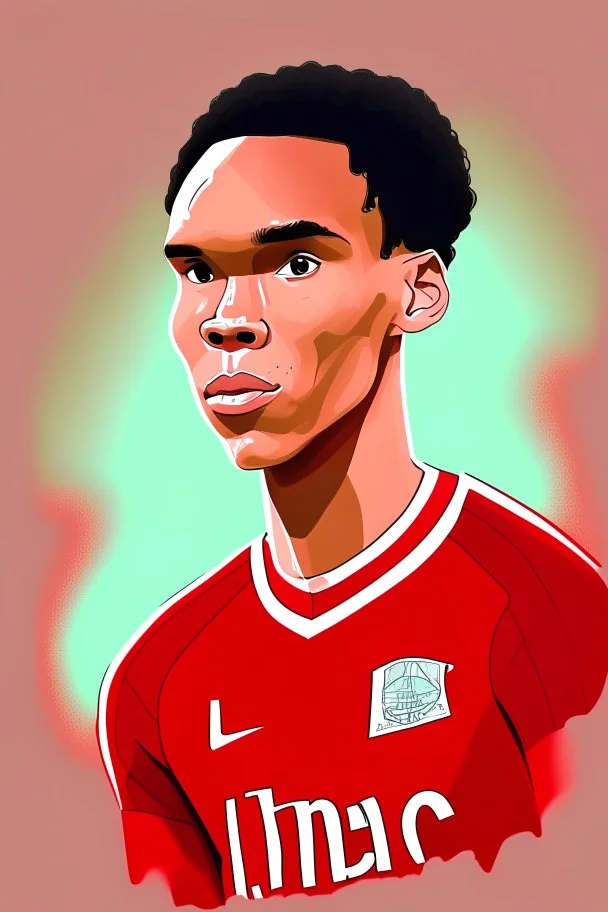 Trent Alexander-Arnold English soccer player player 2d cartoon