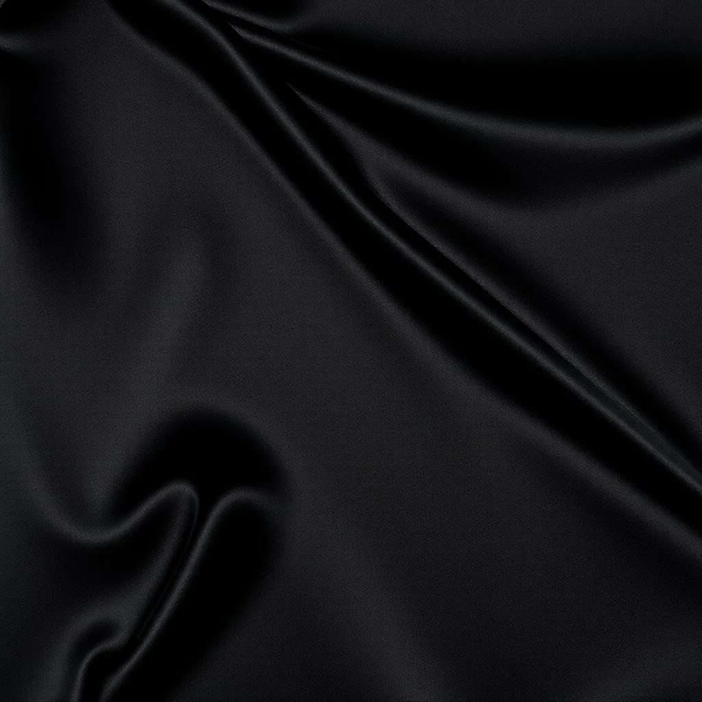 Black Silk & Black Velvet Textured Background.