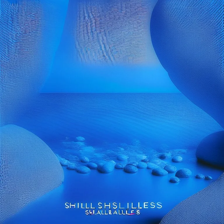 an album cover for ambient chillout music blue shades