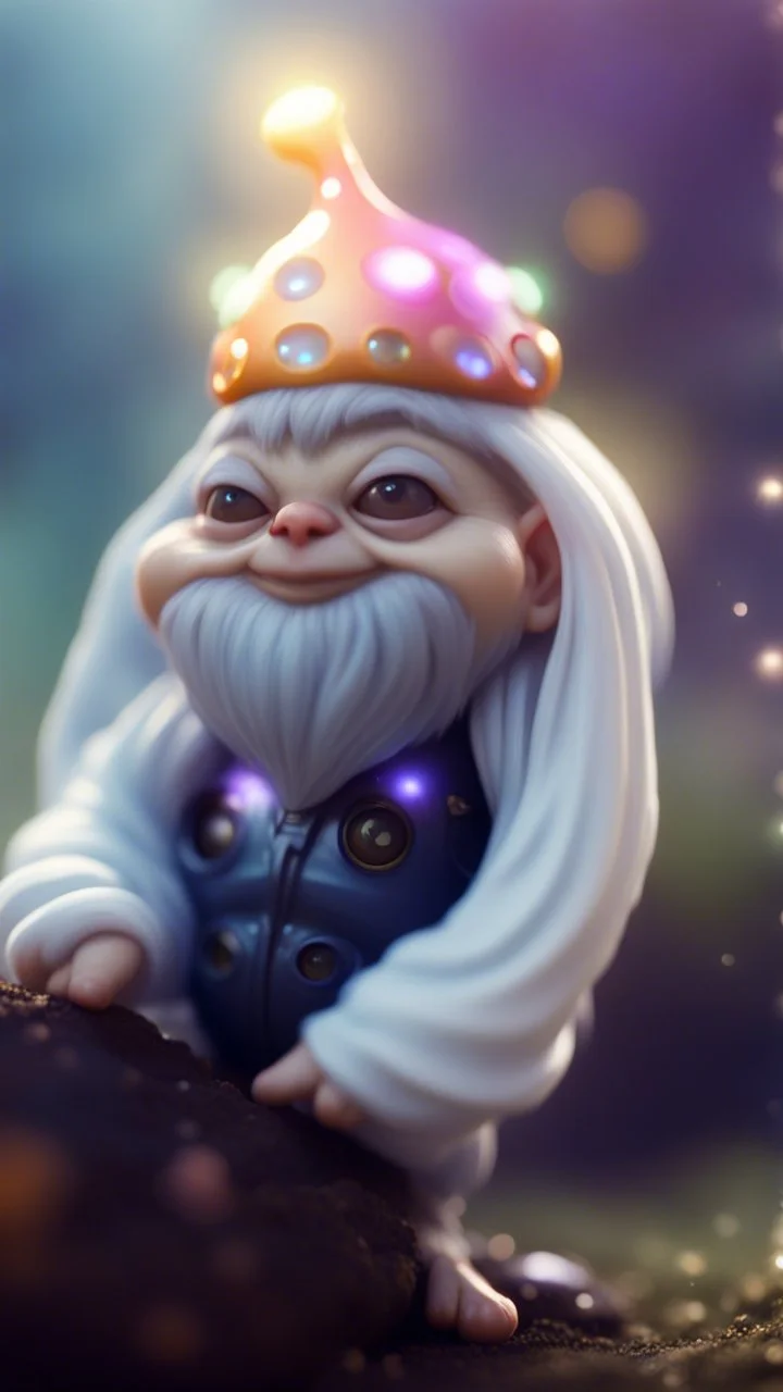 glittering Deep Gnome (Svirfneblin) butterfly gremlin, goa psy ambient in the style of vangelis and fsol, source vibrations, bokeh like f/0.8, tilt-shift lens 8k, high detail, smooth render, down-light, unreal engine, prize winning