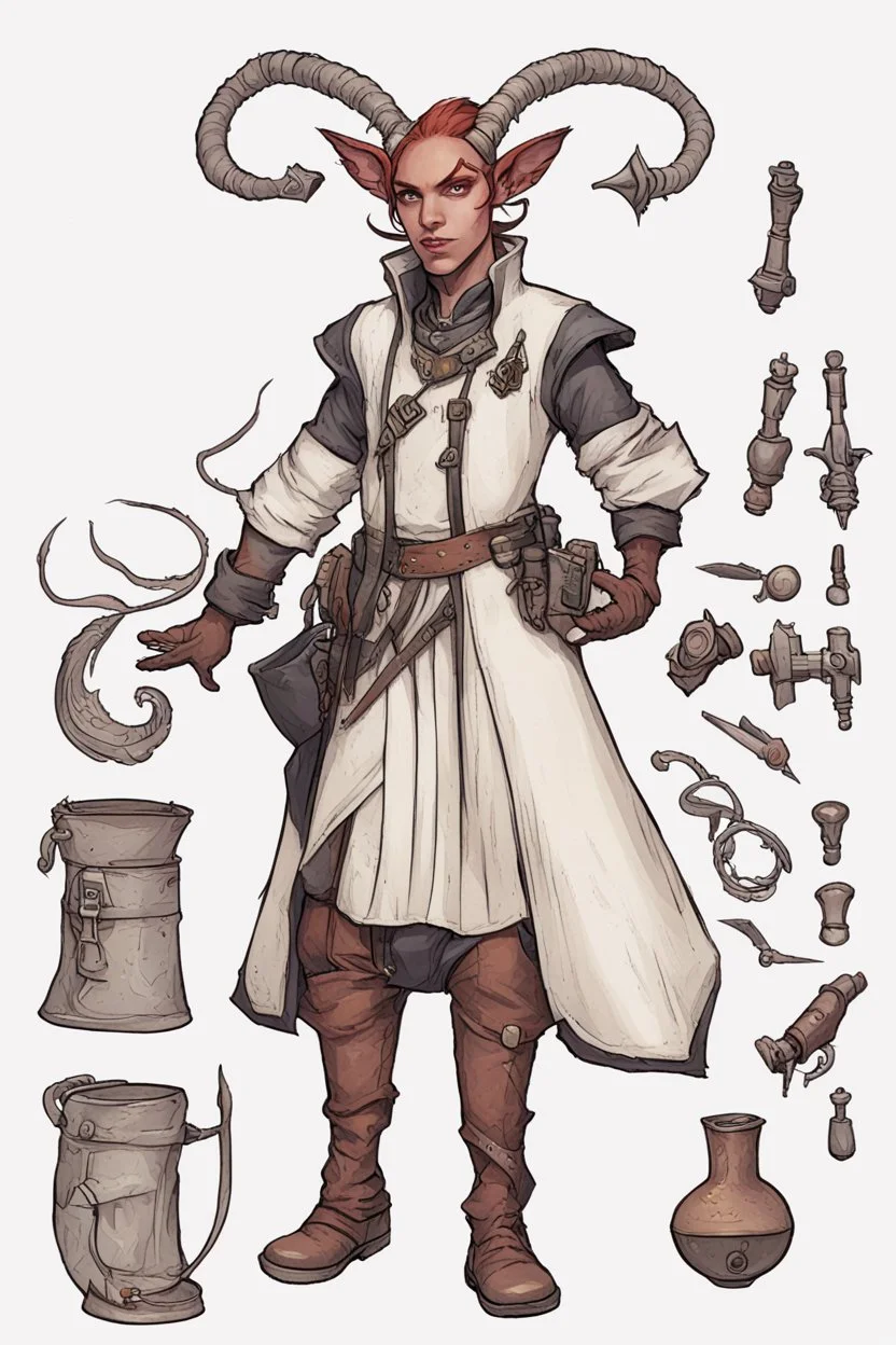 a tiefling artificer