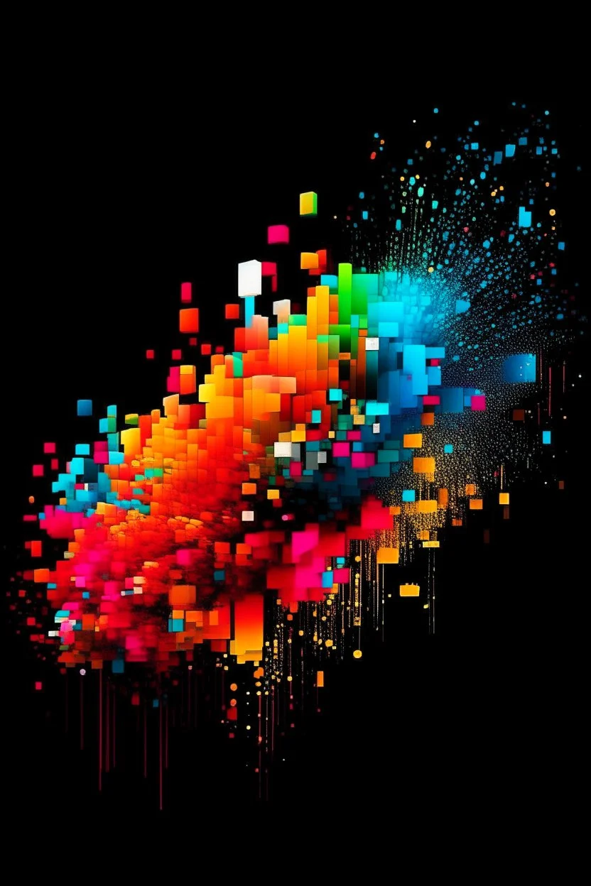 pop art pixels 10000 images abstract particles