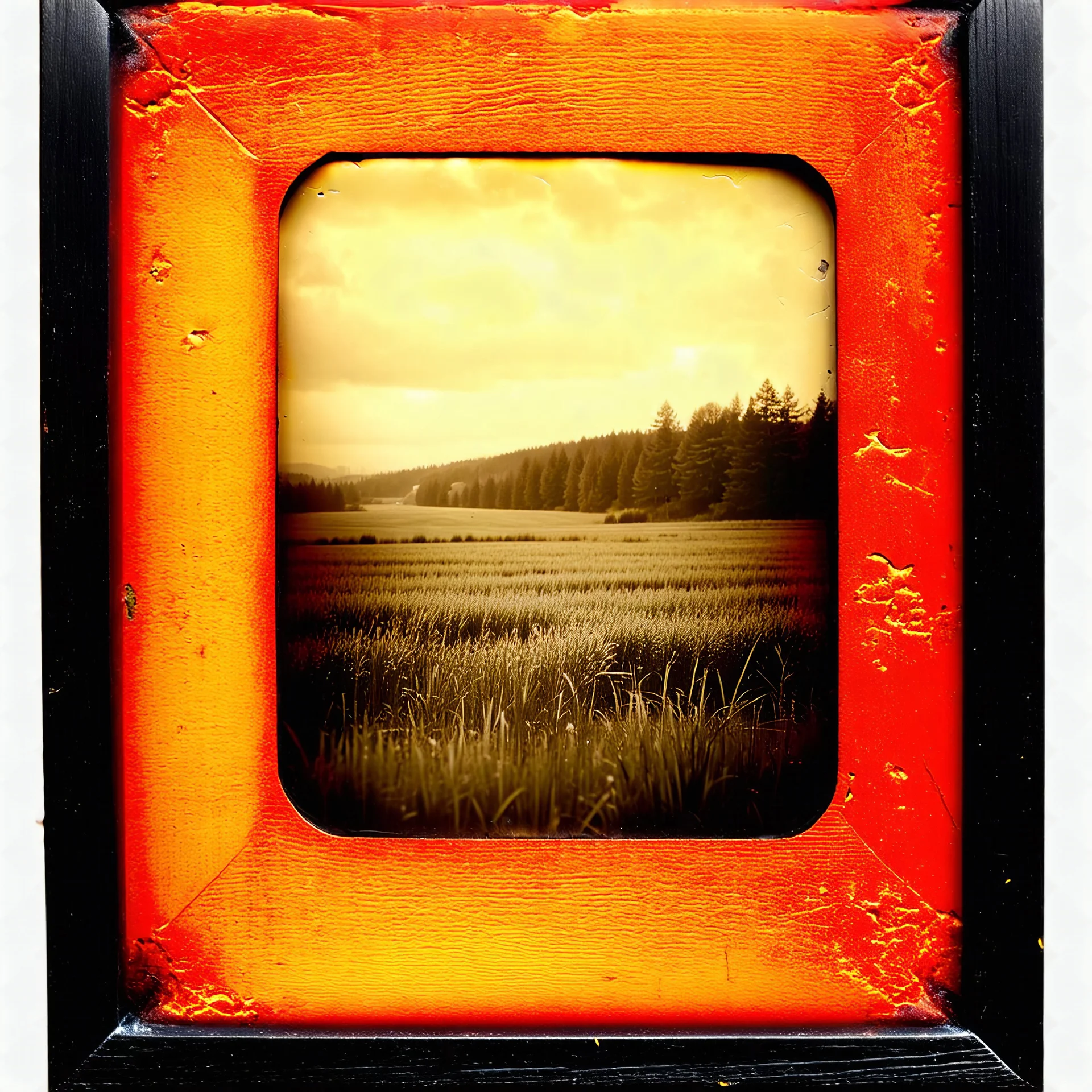 Daguerrotype frame old landscape odd creepy obsessive paranoid