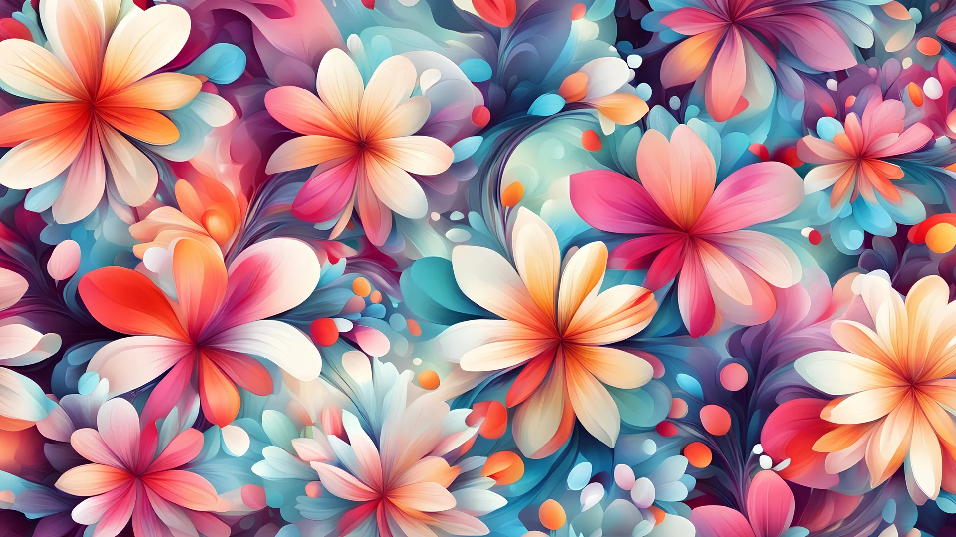 abstract background flowers art