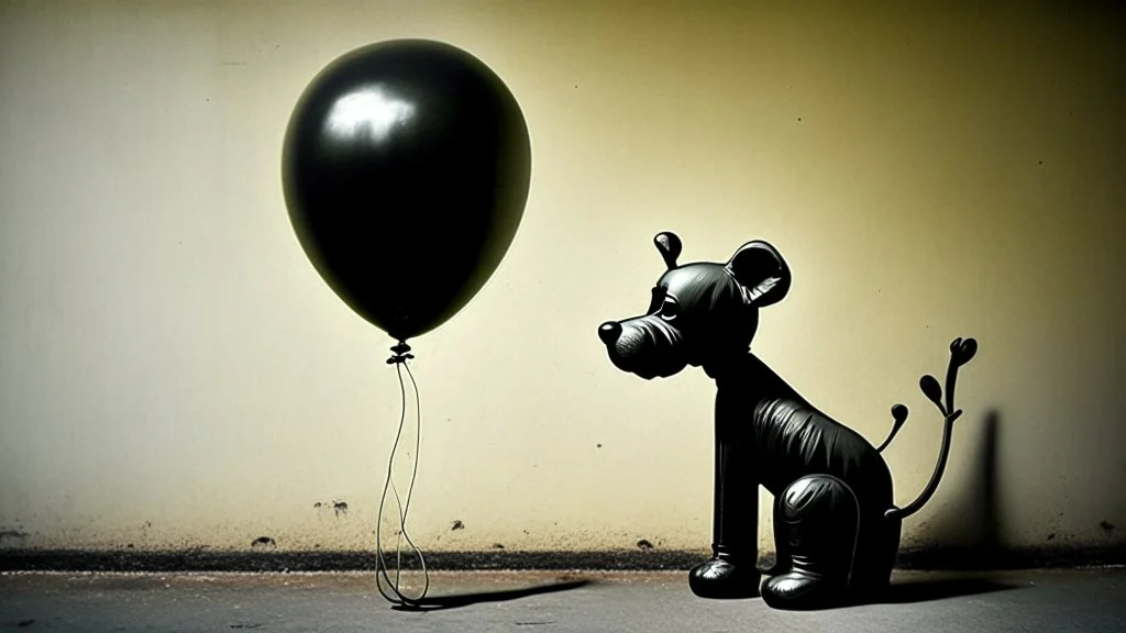 Banksy balloon animal