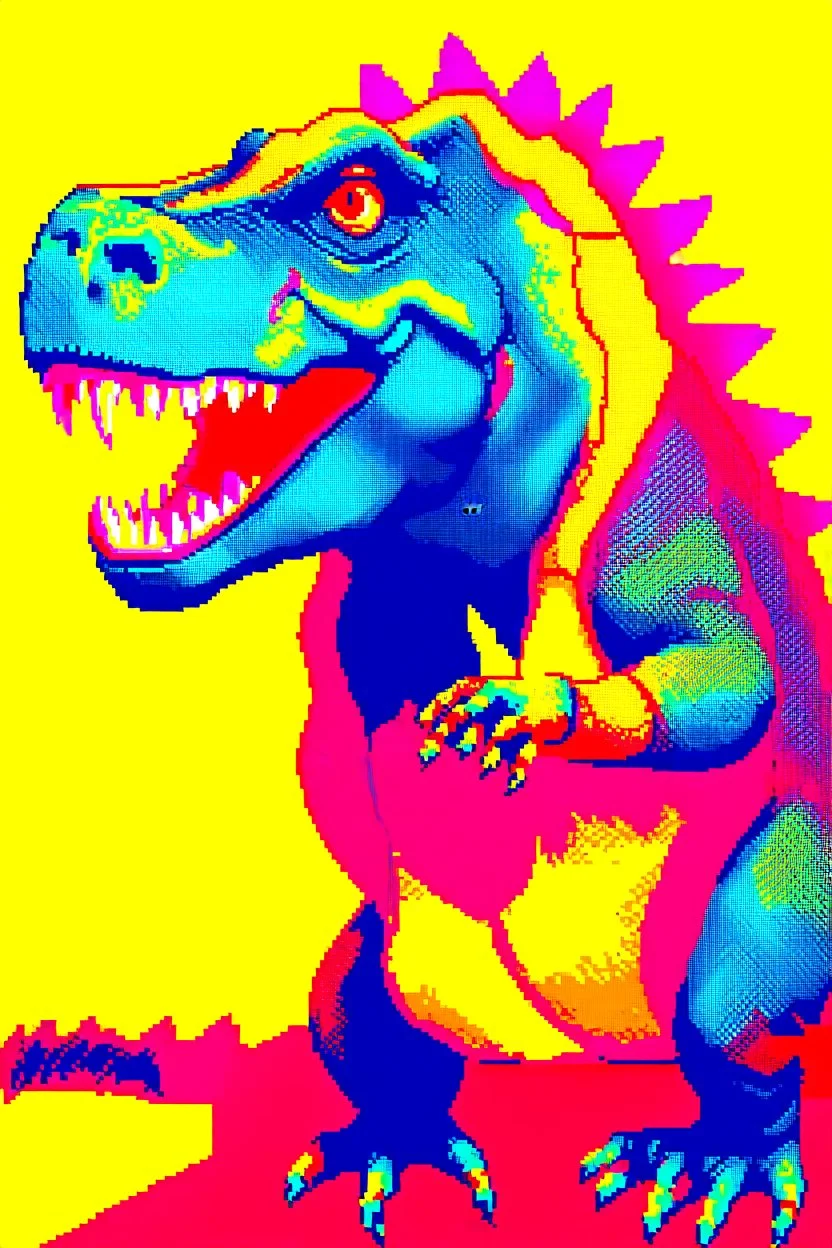 pop art pixels 1000 images warhol style x t rex