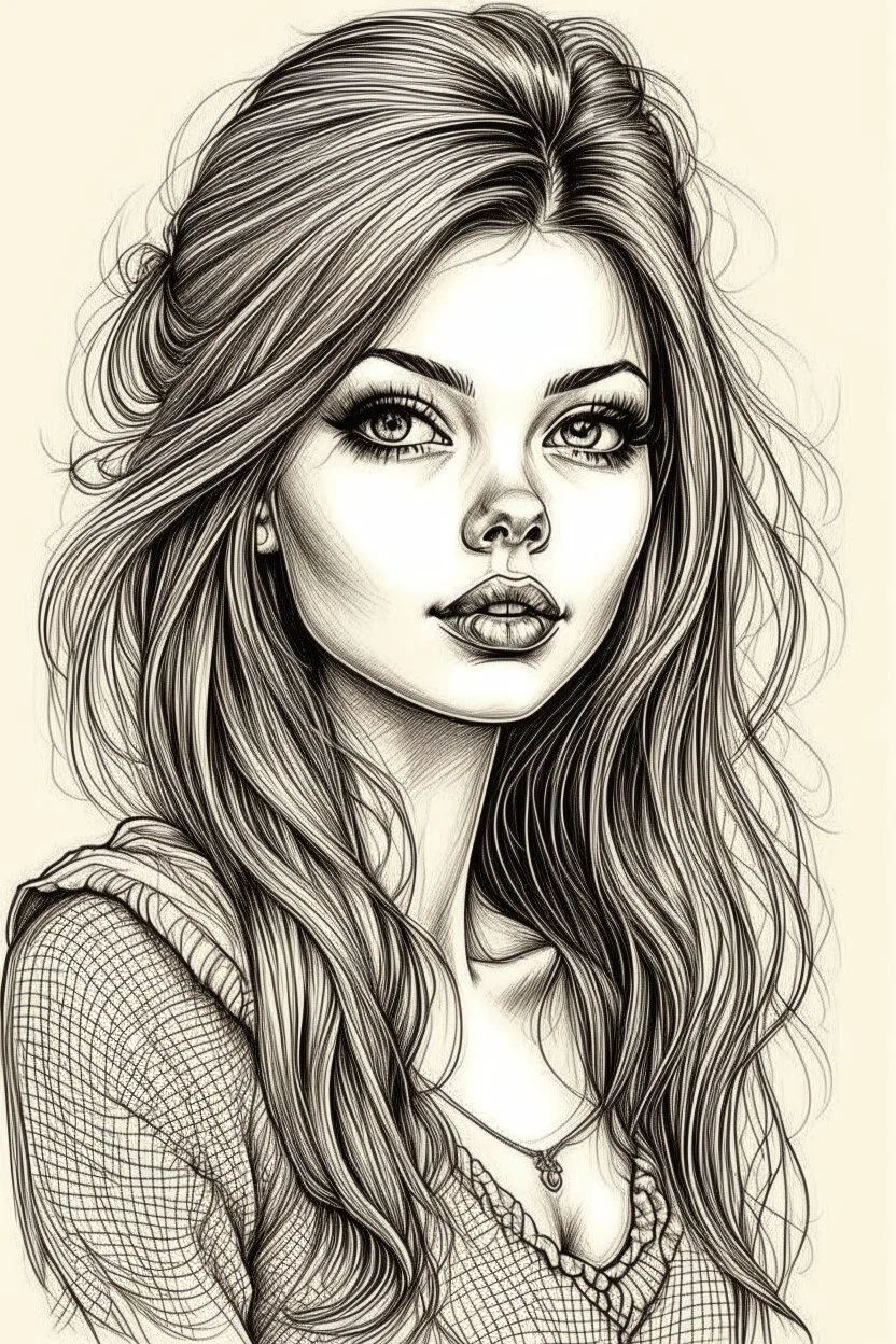 beautiful girl drawing sketches beautiful girl