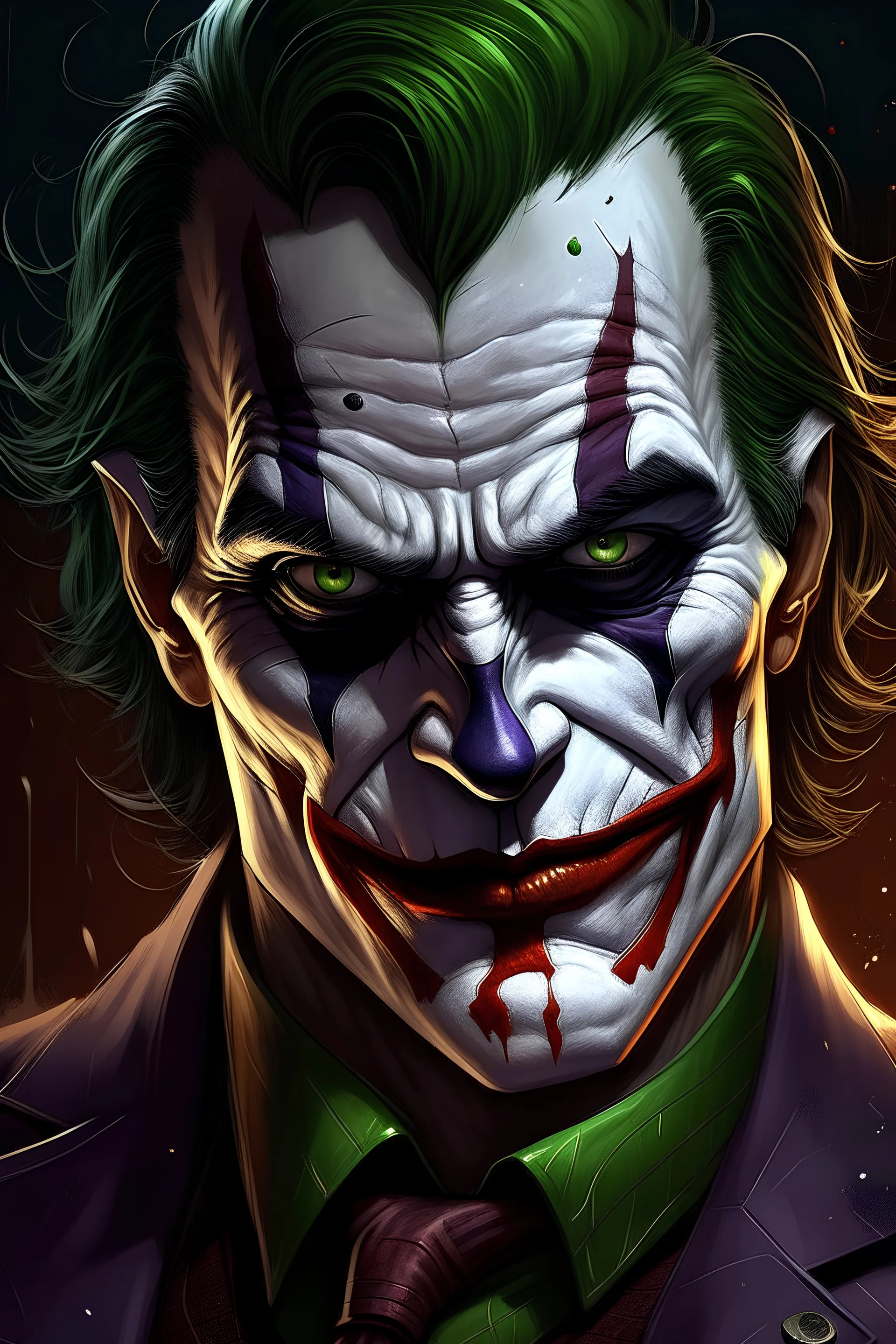 create digital art of joker