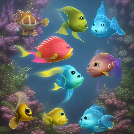 cute fish “wearing avatar make up” Pandora