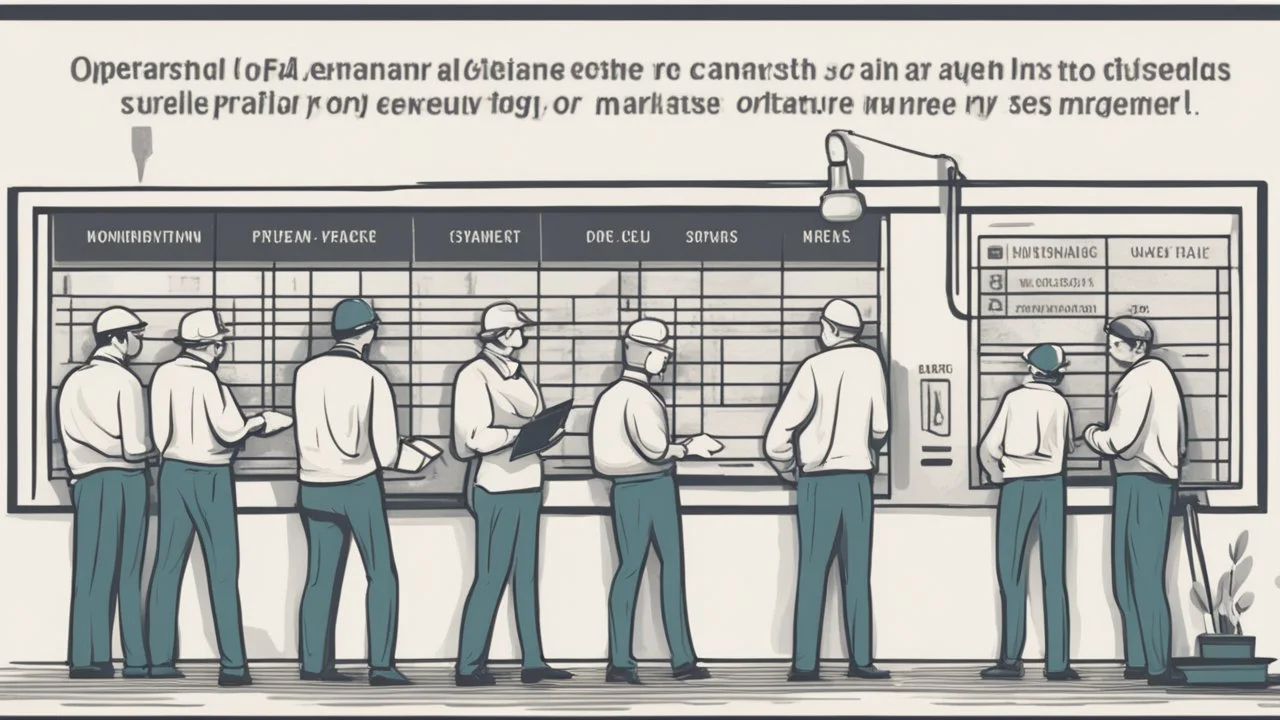 operators looking at a huge maintenance schedule