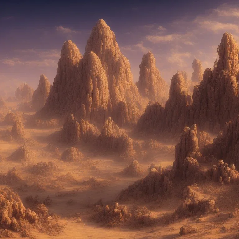 fantasy desert landscape