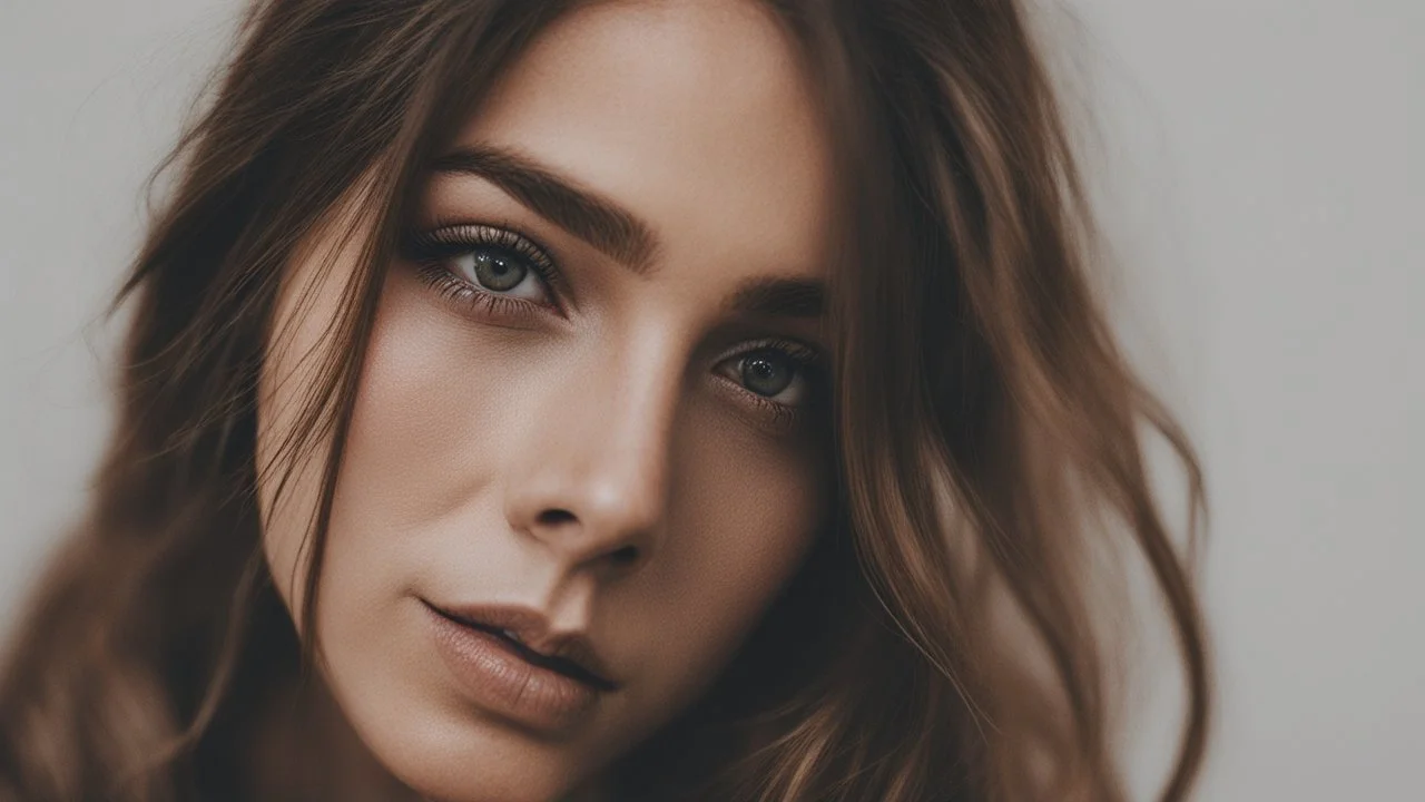 The contrast of the leaf against my skin really makes my eyes pop in this portrait 🍂 #portraitphotography #eyelash #woman #humanface