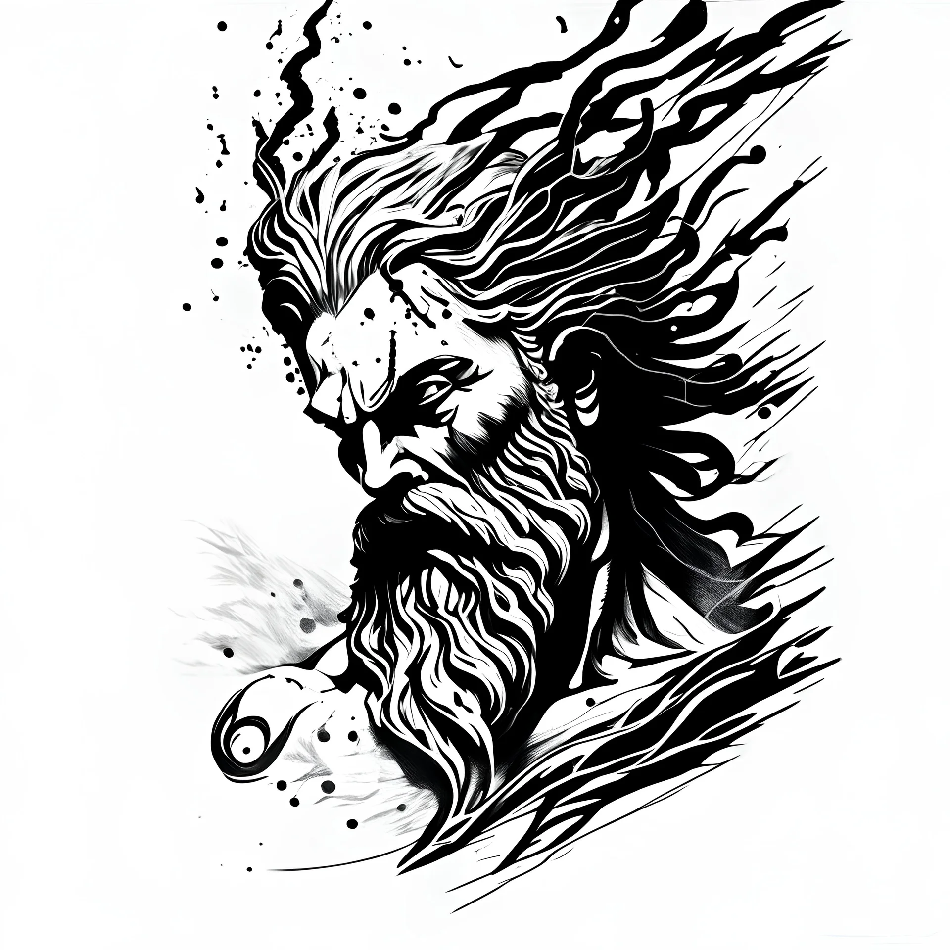 Buy Zeus Tattoo Transparent Background Download High Resolution Digital Art  PNG Transparent Background Printable SVG Tattoo Stencil Online in India -  Etsy