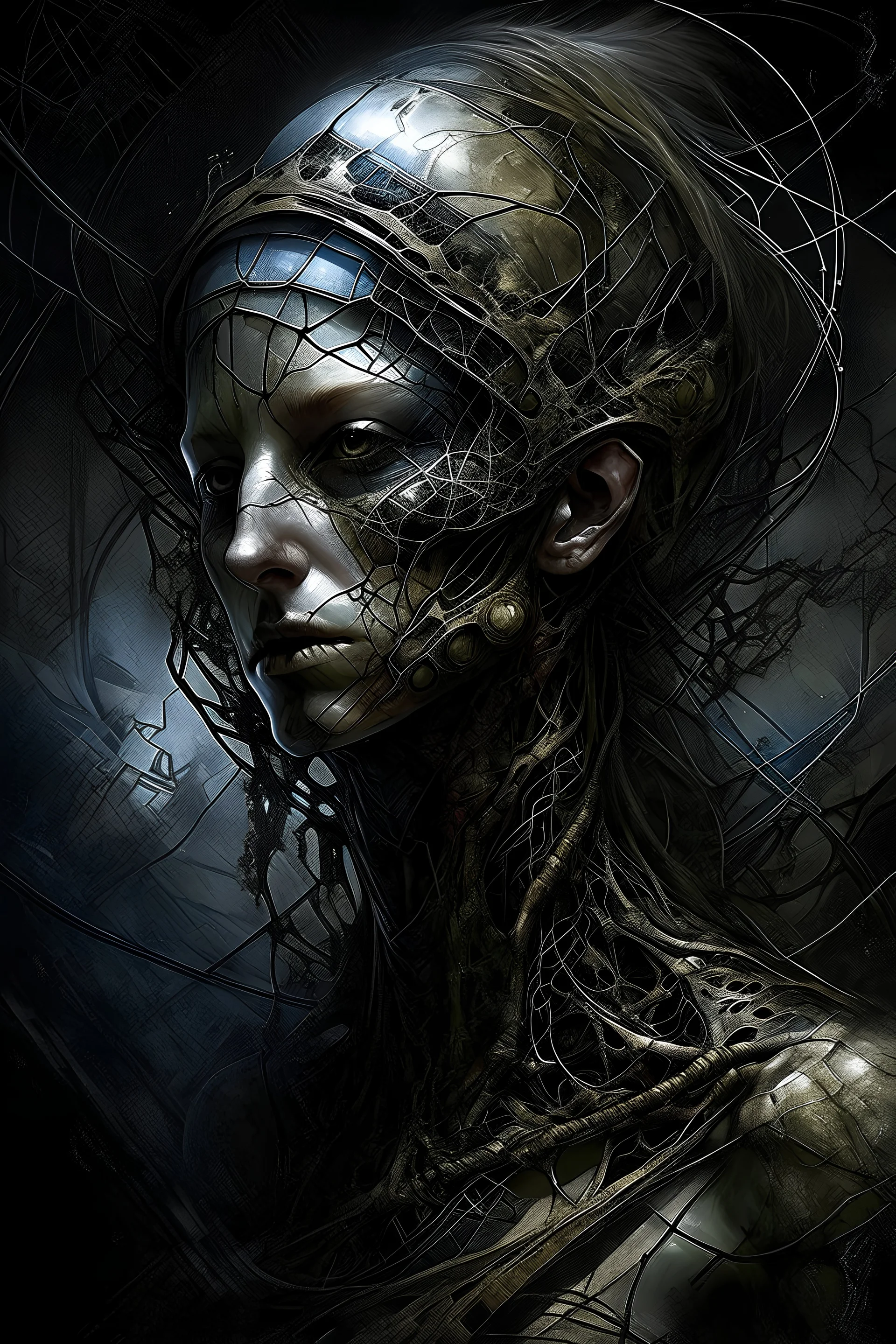 by Stefan Gesell, by eric lacombe, complex metal infrastructure, Industrial environment, desolate