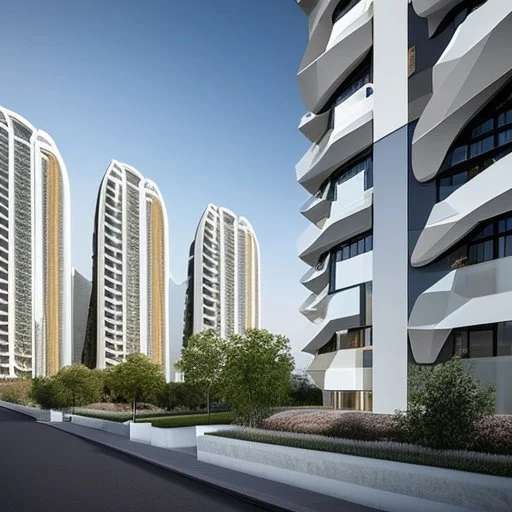 Edificio de apartamento Zaha Hadid arquitectura