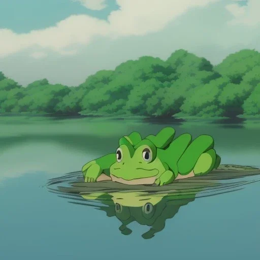 frog in anime