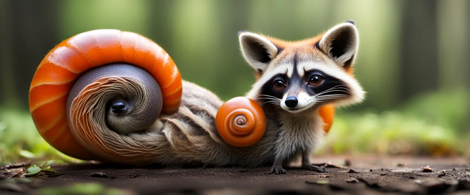 raccoon snail fox