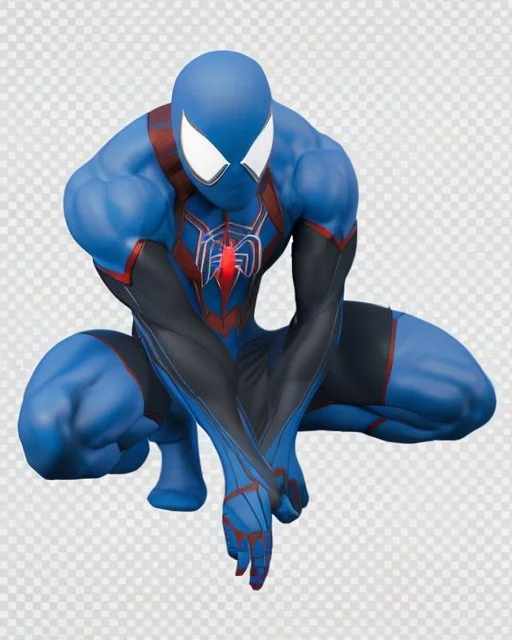 spider-man as DC blue lantern