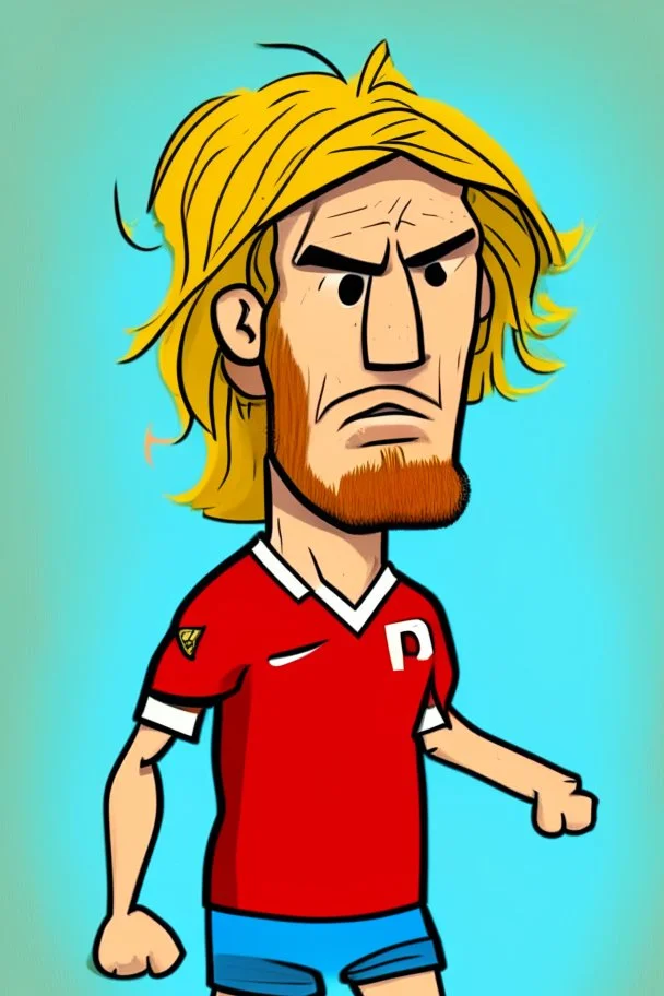 Rasmus Hojlund Footballer ,cartoon 2d