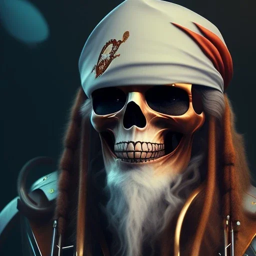 Portrait of Pirate,hyperultrarealistic, unreal engine 5, octane render, studio lighting