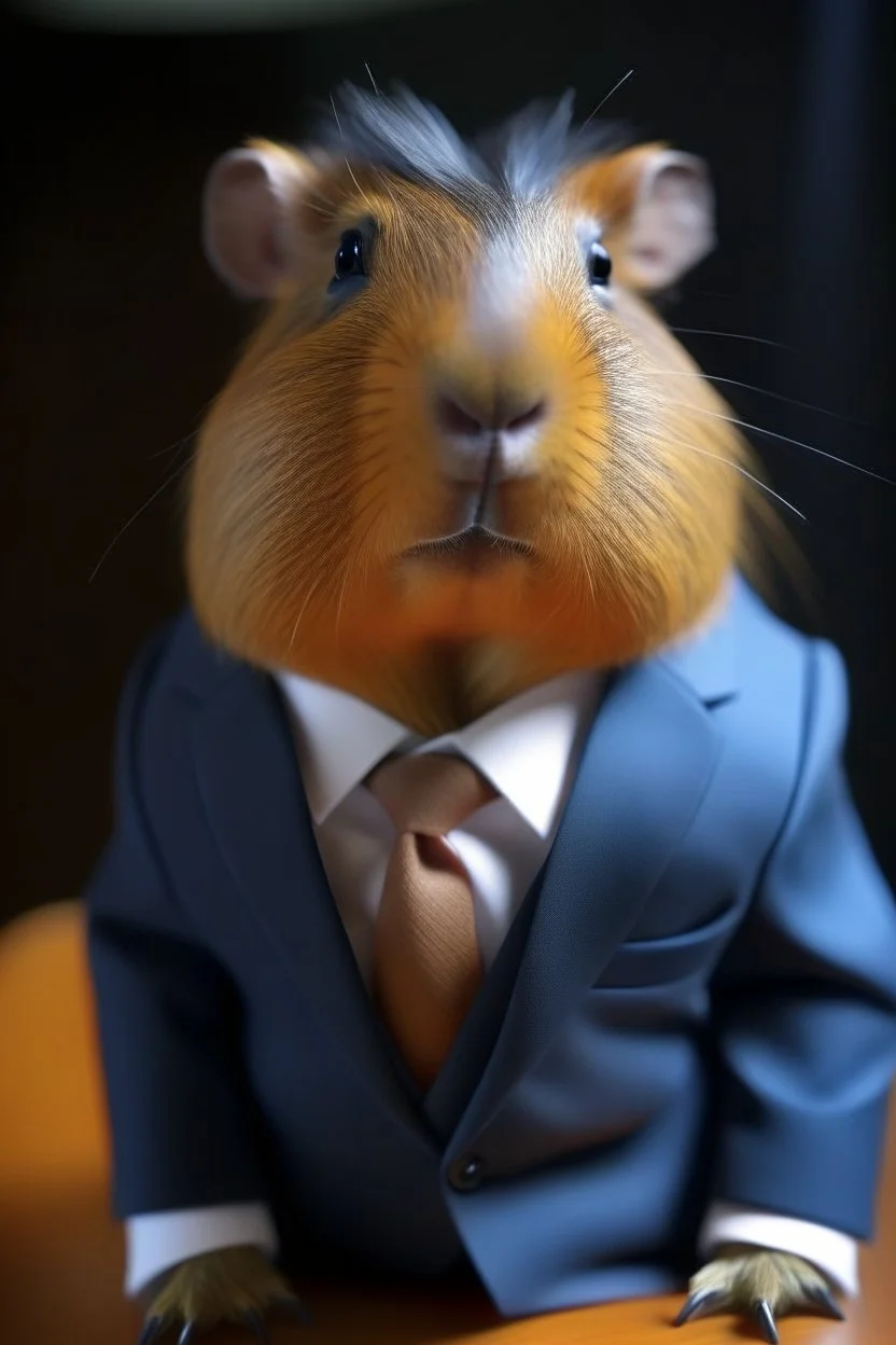 capybara in a suit