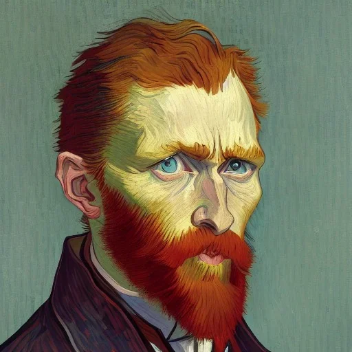 selfportrait painted by van gogh