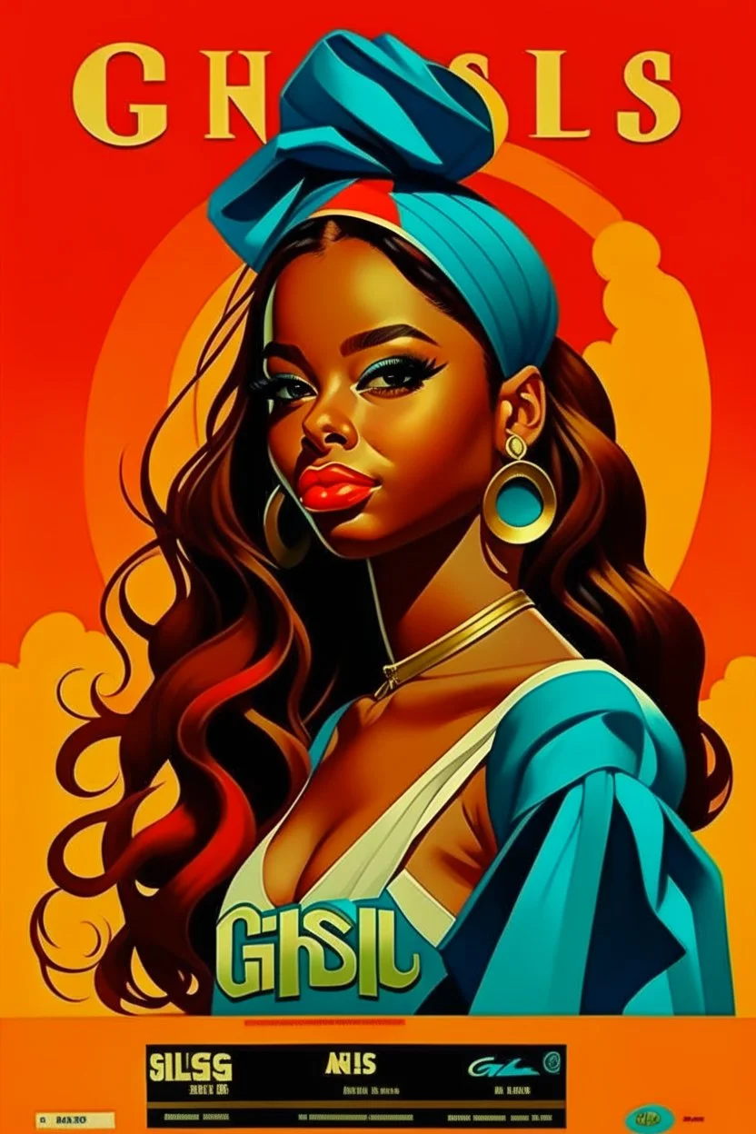 Craft a captivating, nostalgic album cover for Gisèle's "Bad News." Gisèle, the 23-year-old European artist, exudes playfulness and mystery. Embrace an '80s aesthetic with bold nacre typography for "Bad News" and "Gisèle." Incorporate surrealistic eyes in the style of little simz and angele. Gisèle is made out of marble. Like michel angelo. Infuse an edgy, joyful vibe to match the song's sarcasm. Gisèle's bun hairstyle should radiate her unique charm.