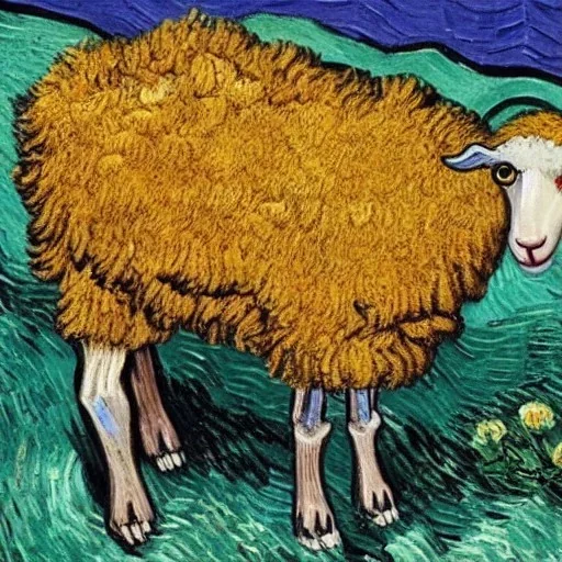 one sheep held in ambush Van Gogh