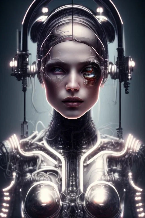 cyberpunk, head, women, portrai, open mouth, perfect skin, tron, cyborg , perfekt, real, dream, hr giger