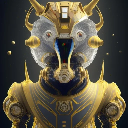 hunter Galaxy robotic bloody evil theeth body details 16k warrior gold body dark horn metal silver hybrid Gold Reckt Powerful diamond body run explosion