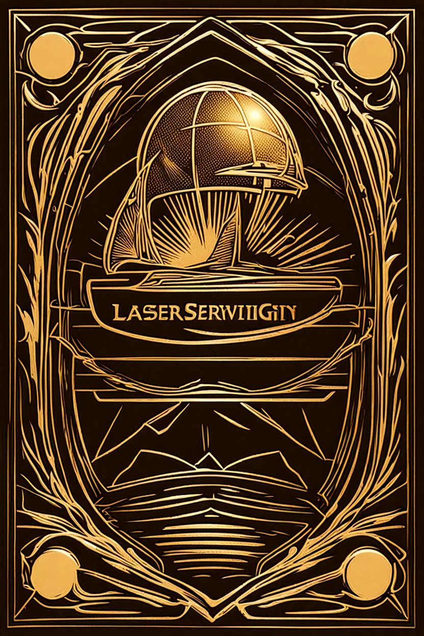laser engraving laser logo clip art style