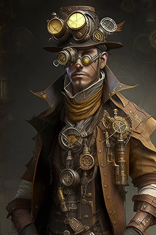 human steampunk engineer