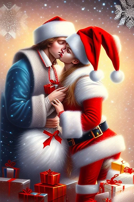 Christmas kiss