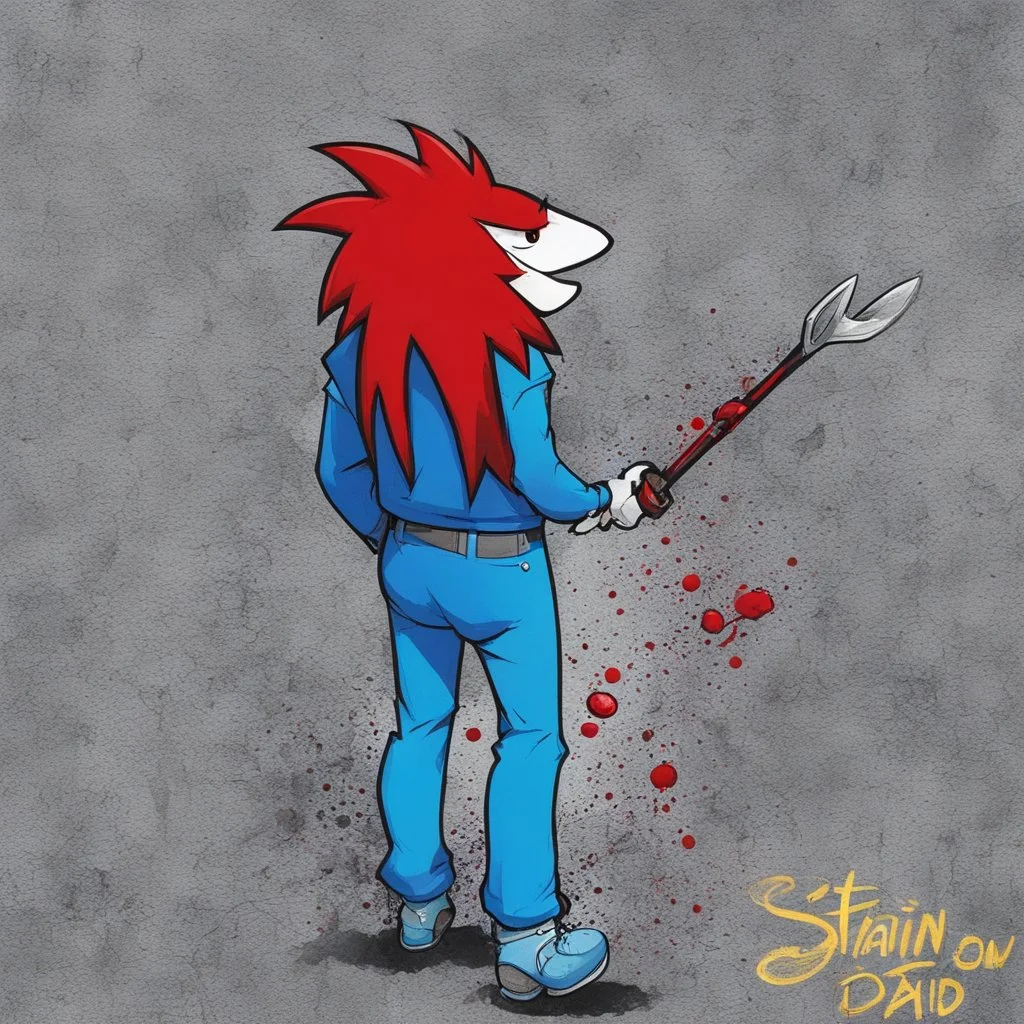 My name is Stain, I guess my dad had a sense of humor He gave me such a name cause stains they all mixed together If you are red or blue you depend on the trends But Stains it's no problem, everywhere you find them The guy next door Is such a wore The food I eat Is poison or I eat no food Cause I can't find a store
