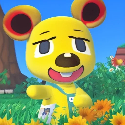 Painting of Isabelle animal crossing